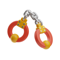 Money Corruption handcuff 3d Illustration png