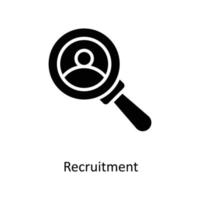 Recruitment Vector   Solid icons. Simple stock illustration stock