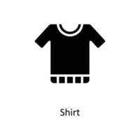 Shirt  Vector   Solid icons. Simple stock illustration stock
