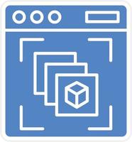 Depth Perception Vector Icon Design