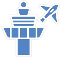 Control Tower Vector Icon Design