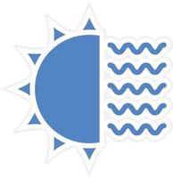 diseño de icono de vector de onda de calor