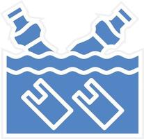 Water Pollution Vector Icon Design