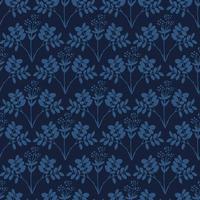 Dark Blue Floral Pattern vector