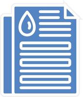Oil Document Vector Icon Design