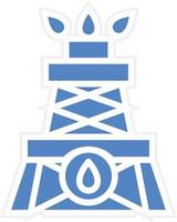 Drilling Oil Vector Icon Design