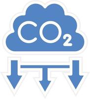 CO2 Pollution Vector Icon Design