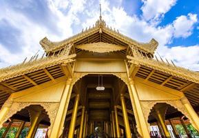 The complex building of Mandalay Palace, Myanmar. photo