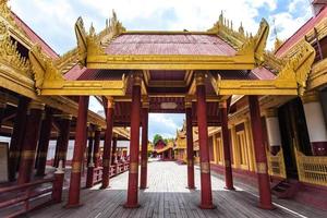 The complex building of Mandalay Palace, Myanmar. photo