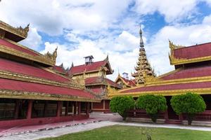 The complex building of Mandalay Palace, Myanmar. photo