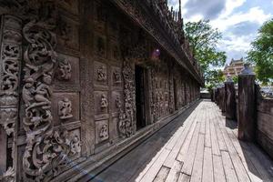 Shwenandaw Kyaung Monastery or Golden Palace Monastery at Mandalay, Myanmar photo