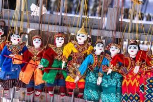 tradicional myanmar marioneta foto