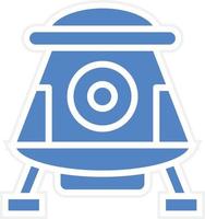 Space Capsule Vector Icon Design