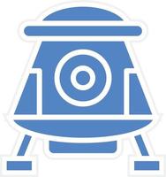 Space Capsule Vector Icon Design