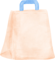 carino dolce pastello eco-friendly riutilizzabile vuoto pianura shopping Borsa acquerello png