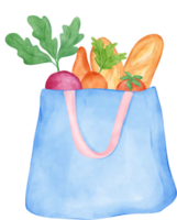 vuoto terra eco-friendly riutilizzabile shopping totalizzatore Borsa acquerello png