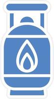 Gas Cylinder Vector Icon Design