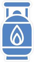 Gas Cylinder Vector Icon Design