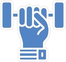 Weight Lifting Vector Icon Design