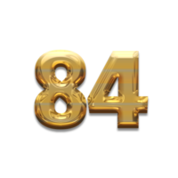 Number gold luxury, use birthday,age,anniversary png