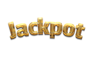 jackpott text gyllene png