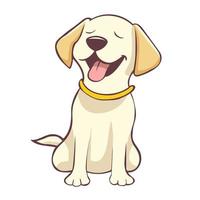 dibujos animados linda Labrador perdiguero perro sentar vector aislado antecedentes. dibujos animados linda sonrisa Labrador perdiguero perro sentar vector aislado antecedentes. dibujos animados linda sonrisa Labrador perdiguero perro sentar vector