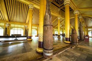 Bago, Myanmar -  JUL 20, 2018-Kambawzathardi Golden Palace in Bago, Myanmar photo