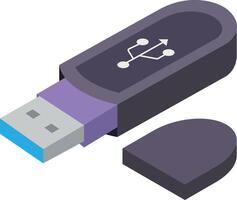 ilustración vectorial usb en un fondo. símbolos de calidad premium. iconos vectoriales para concepto y diseño gráfico. vector