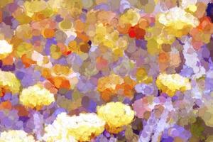 Abstract spots yellow purple red and white. Abstraction background. photo