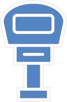 Parking Meter Vector Icon Design