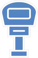 Parking Meter Vector Icon Design