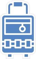 Luggage Vector Icon Design