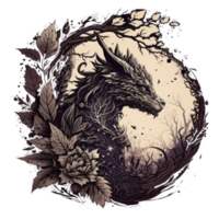 Dragon . AI Generated png