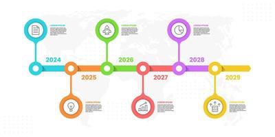 Timeline Infographic Design Template vector