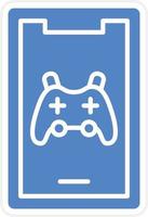 Mobile Gaming Vector Icon Design