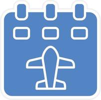 Flight Schedule Vector Icon Design