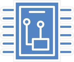 diseño de icono de vector de microchip