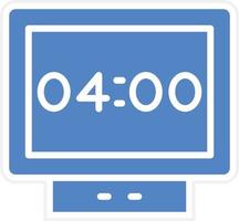 Digital Clock Vector Icon Design