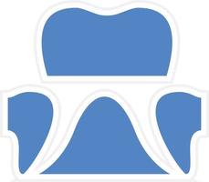 Dental Crown Vector Icon Design