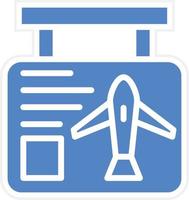 Flight Information Vector Icon Design