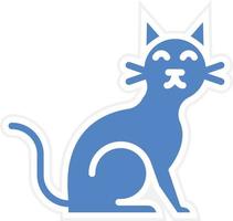 diseño de icono de vector de gato