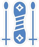 Snowboard Vector Icon Design