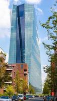 View on a high rise tower with glass facade photo