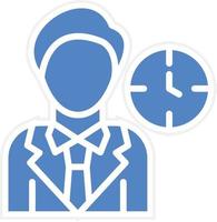 Work Time Vector Icon Design