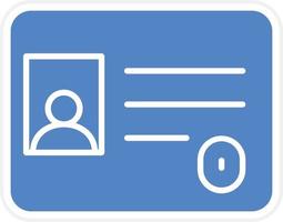 Identification Card Vector Icon Design