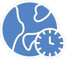 Time Zone Vector Icon Design