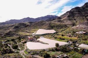 Scenic mountain landscape photo