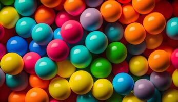 pile of colorful plastic balls , photo