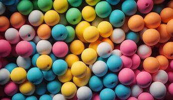 pile of colorful plastic balls , photo