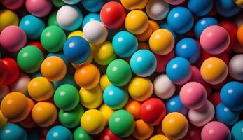 pile of colorful plastic balls , photo
